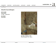 Tablet Screenshot of galerie-berlin.de